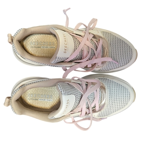Skechers Pink and Cream Sneakers - Picture 4 of 7